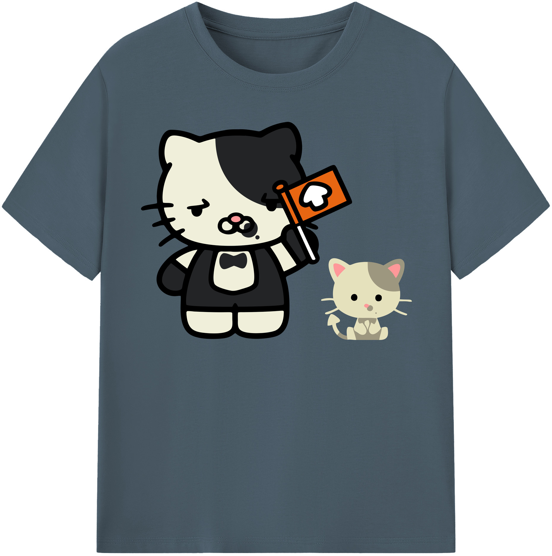 （画像用） Hello Kitty ハローキティ 綿100％半袖Tシャツ（フロントプリント）